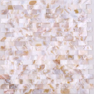 Цена на едро Натурална Seashell Backsplash мозайка плочки за стена