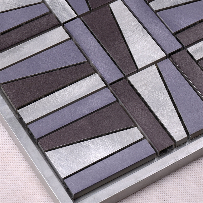 Доставчик пурпурен цветни метални плочки мозайка за вътрешна стена